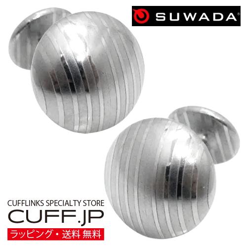 カフス カフスボタン SUWADA スワダ ダマスカス ラウンド カフリンクス メンズアクセサリー