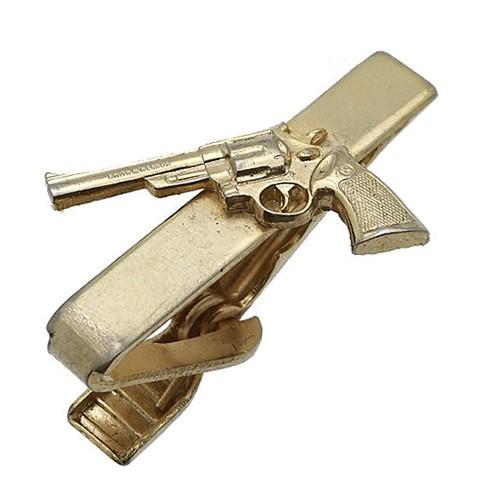 アンティーク ネクタイピン タイバー 銃 ピストル #504 タイクリップ タイピン