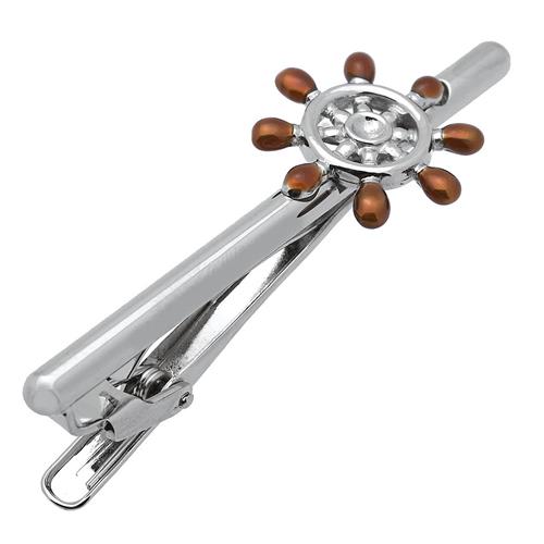 スワンク ネクタイピン タイバー 舵輪 ダリン 舵 SWANK タイクリップ タイピン