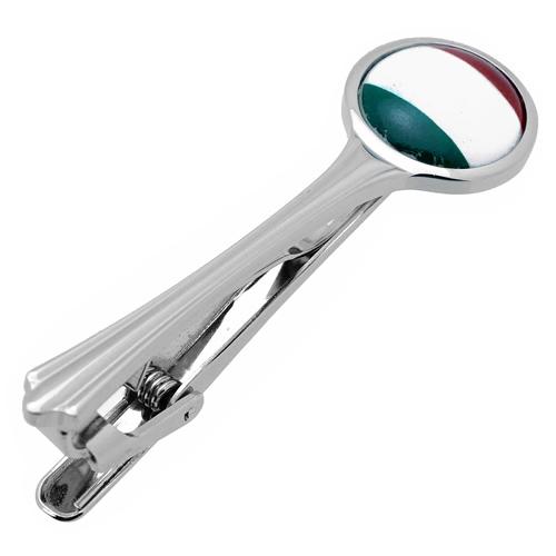 ネクタイピン タイバー イタリア 国旗 タイクリップ タイピン