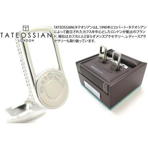 ブランド アクセサリー TATEOSSIAN タテオシアン シグニチャーロックシルバーカフス（プレイン）（ブランド カフリンクス） 父の日｜cufflink