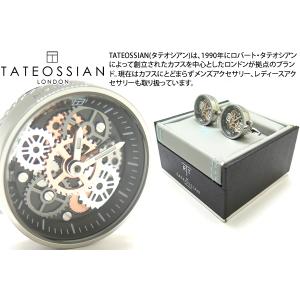 ブランド アクセサリー TATEOSSIAN タテオシアン メカニカル ビンテージ時計 カフス（ステンレススティール）カフリンクス カフスボタン 父の日｜cufflink