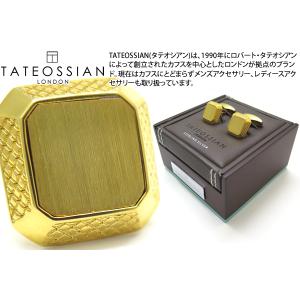 ブランド アクセサリー TATEOSSIAN タテオシアン シグニチャ オクト シルバー カフス（イエローゴールド）カフスボタン カフリンクス 父の日｜cufflink