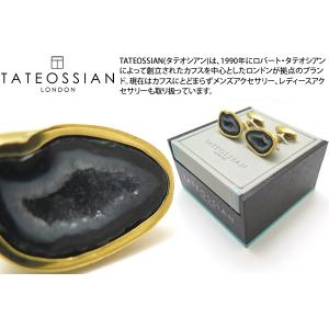 ブランド アクセサリー TATEOSSIAN タテオシアン ジオード シルバー カフス（イエローゴールド）カフスボタン カフリンクス｜cufflink