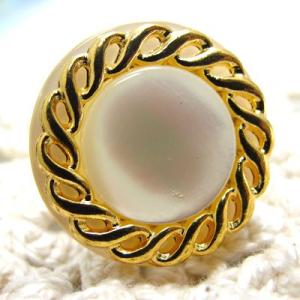 網目模様をサイドにはいした 貝 ボタン（1277)CPB-023 20mm クリスマス 爆買