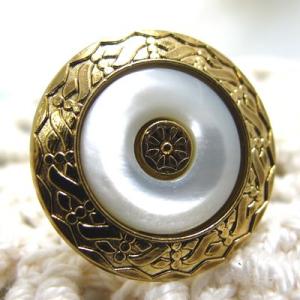 金縁ゴージャス ボタン 1（1274)CPB-026 20mm クリスマス 爆買