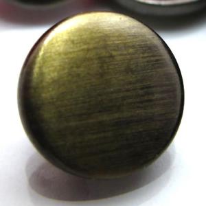 （訳あり）『200個入り』ヘアライン加工されたシンプルな丸型の 金属 ボタン（5600)　CPB-0...