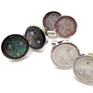 メンズ アクセサリー シェルイビスコカフス（カフスボタン カフリンクス） Basic 5000 クリ...