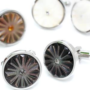 メンズ アクセサリー シェルソラーレカフス（カフスボタン カフリンクス） Basic 5000 クリ...