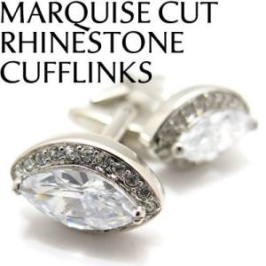 メンズ アクセサリー Basic 5000 マーキーズカット ラインストーン カフス（クリスタル）カ...