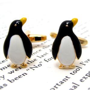 メンズ アクセサリー Simple 2500 ペンギン カフス カフスボタン カフリンクス 動物 好...