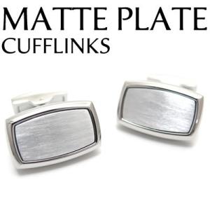 メンズ アクセサリー マットプレートカフス（カフスボタン カフリンクス) Value 3500 父の...