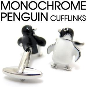 メンズ アクセサリー Value 3500 モノクロ ペンギン カフス カフスボタン カフリンクス ...