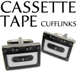 メンズ アクセサリー Value 3500 カセットテープ カフス カフスボタン カフリンクス クリ...