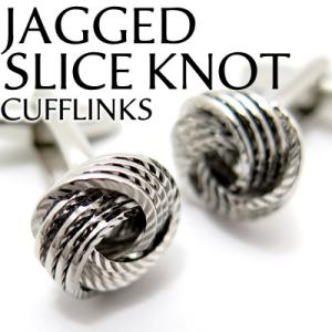 メンズ アクセサリー Value 3500 ジャグスライス 結 カフス カフスボタン カフリンクス ...