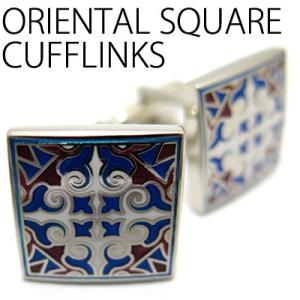 メンズ アクセサリー オリエンタルスクウェアカフス (カフスボタン カフリンクス) Value 3500 父の日｜cufflink