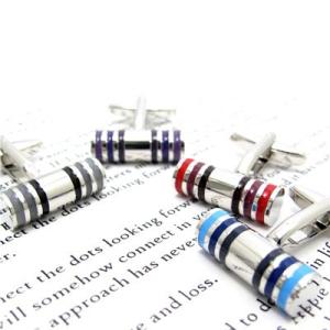 メンズ アクセサリー Simple 2500 シリンダー ストライプ  カフス カフスボタン カフリ...
