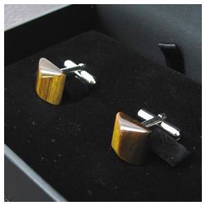 パワーストーンツイストスクウェアカフス （カフスボタン カフリンクス） 送料無料 父の日｜cufflink