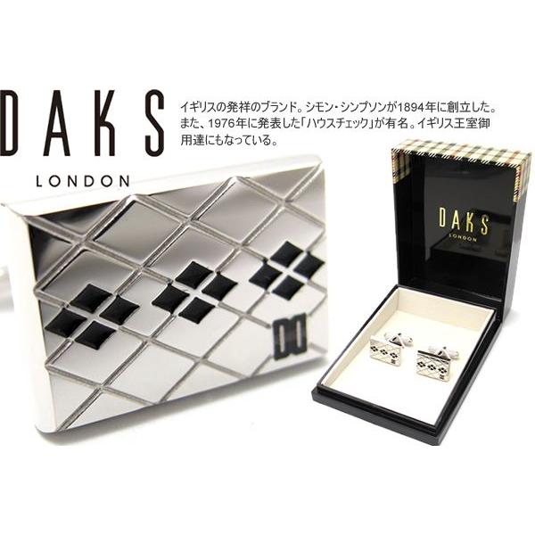 ブランド アクセサリー DAKS ダックス アーガイル カフス カフスボタン カフリンクス シンプル...