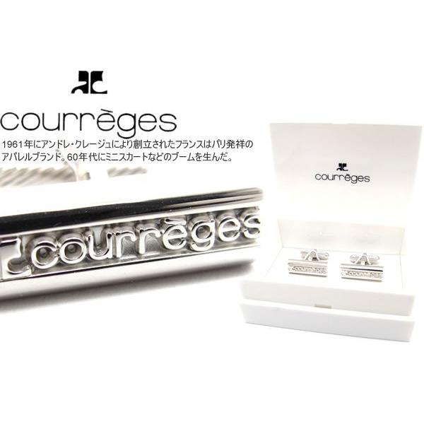 ブランド アクセサリー courreges クレージュ カーヴロゴカフス（カフスボタン カフリンクス...