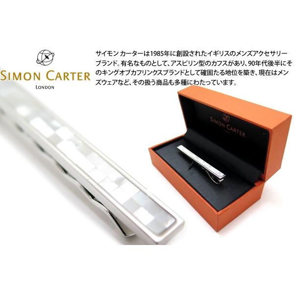 ブランド アクセサリー SIMON CARTER サイモン・カーター モザイク 白蝶貝 タイスライド...