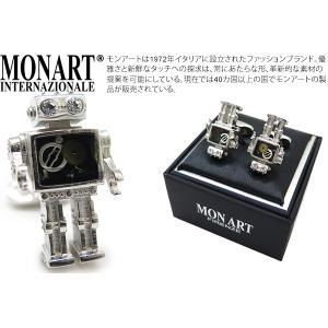 ブランド アクセサリー MONART モンアート プレタポルテ ロボット カフス カフスボタン カフリンクス ユニーク かわいい 父の日｜cufflink