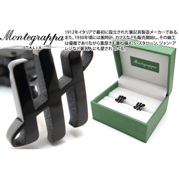 ブランド アクセサリー MONTEGRAPPA モンテグラッパ アンビグラム カフス（IPブラック）...