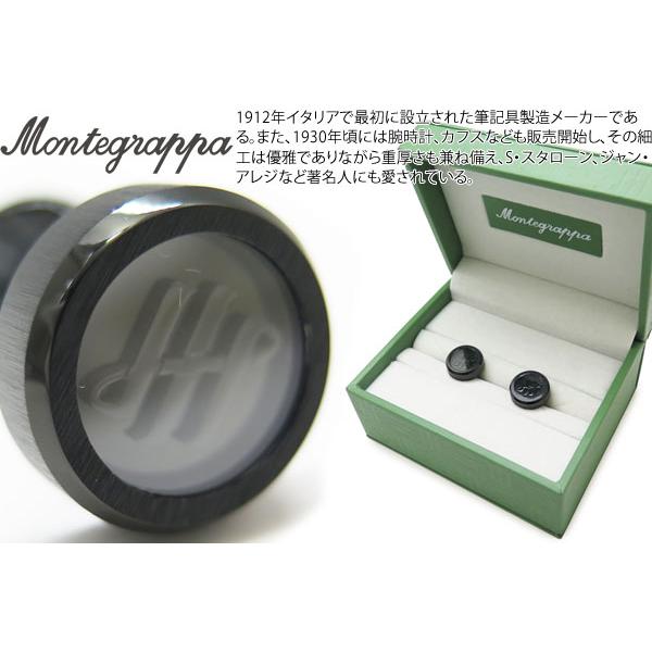 ブランド アクセサリー MONTEGRAPPA モンテグラッパ ゼロ カフス（IPブラック）カフスボ...