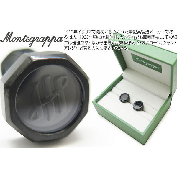 ブランド アクセサリー MONTEGRAPPA モンテグラッパ オットー カフス（IPブラック）カフ...