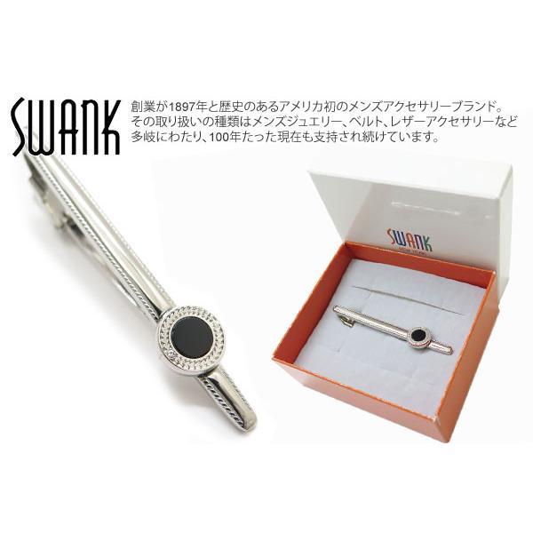 ブランド アクセサリー SWANK スワンク ラウンド オニキス タイバー タイピン タイクリップ ...