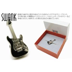 SWAROVSKI（スワロフスキー） ブローチ エレキギター ベース シルバー