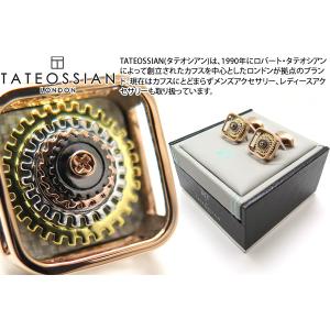 TATEOSSIAN タテオシアン メカニカル パゴダギアカフス（ローズゴールド＆グレイアルテックス）(カフスボタン カフリンクス) ブランド 父の日｜cufflink