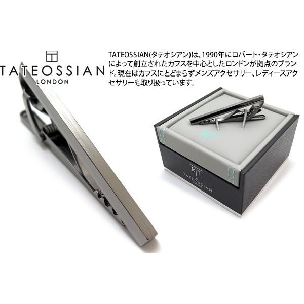 ブランド アクセサリー TATEOSSIAN タテオシアン ブラッシュドクラシックタイバー（ガンメタ...