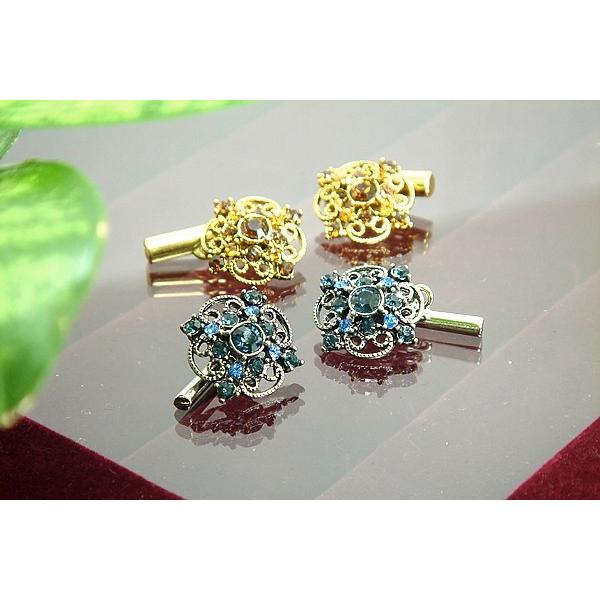 クリスタルガラス スコーピオンカフス（カフスボタン カフリンクス）バレンタイン 爆買