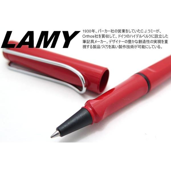 ボールペン ブランド LAMY ラミー サファリ ローラー ボールペン（レッド） 筆記用具