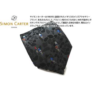SIMON CARTER サイモン・カーター サイクリング シルクネクタイ（チャコール）｜cufflink