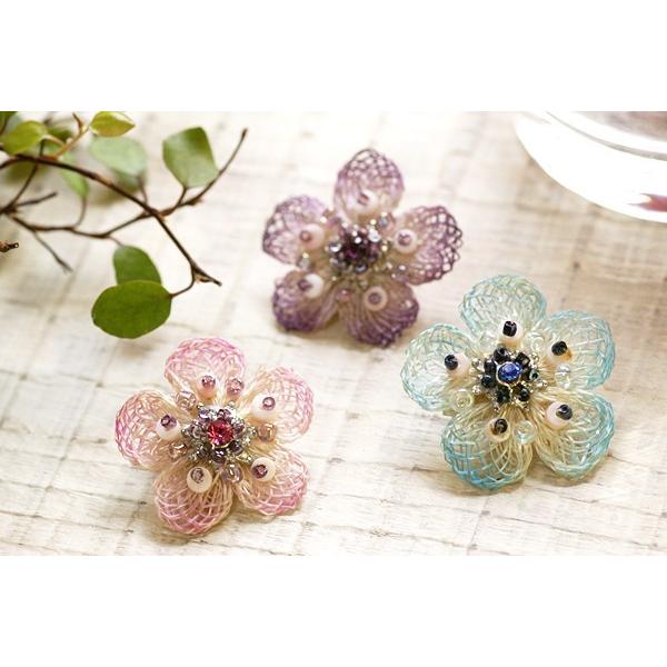 ヘンプとビーズを組み合わせたボタン　P-667 25mm