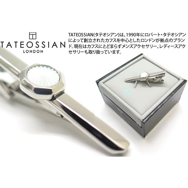 ブランド アクセサリー TATEOSSIAN タテオシアン サンバースト 半貴石 タイバー（パラジウ...