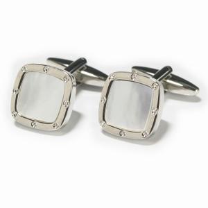 カフス カフスボタン オニキスシルバーライン : 鎌倉カフス工房 - 通販