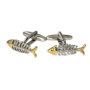 カフス　カフスボタン　フィッシュボーン