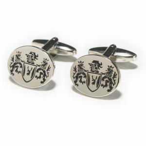 オニキスネクタイピン オーバルオニキスカフスセット : 鎌倉カフス工房