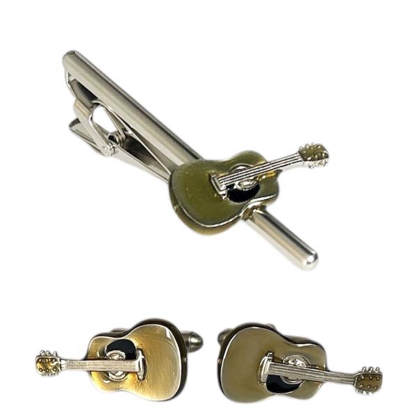 SWANK スワンク ギターモチーフカフスボタン・ネクタイピンセット