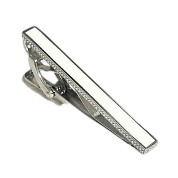 THOMPSON トンプソン ホワイトアゲート・インレイネクタイピン