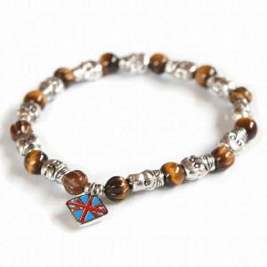 elizabeth parker エリザベスパーカー ブラウン編み込みレザー