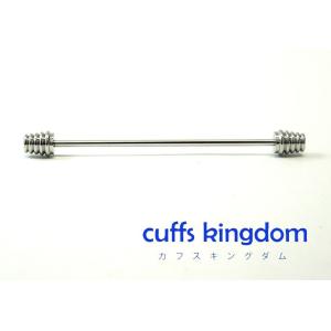 スパイラル型【銀】カラーバー（ピン）シャツの襟止め｜cuffskingdom