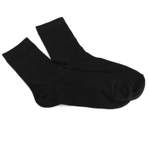 抗菌防臭加工 送料無料 黒ソックス【1足】[ ビジネス フォーマル 普段使い 万能 お買い得 特価 まとめ買い オールシーズン セミロング丈