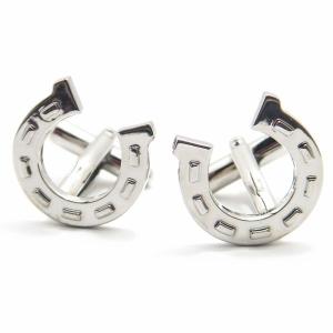 カフス カフスボタン ラッキーモチーフな馬蹄 ホースシュー