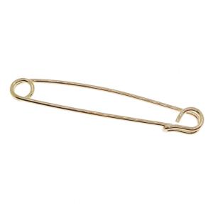 全3色 カラーバー カラーピン 4 安全ピン ゴールド 穴無しOKタイプ