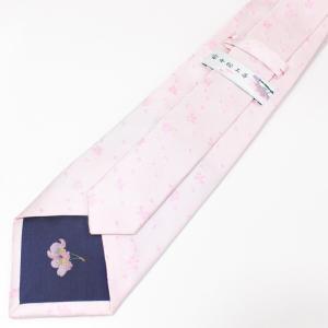 ネクタイ 富士桜工房 白桜 桜吹雪 日本製 シ...の詳細画像3