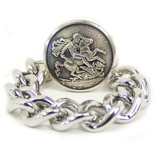 カフスチャーム シルバー喜平 カフス カフスボタン メンズ カフスマニア プレゼント